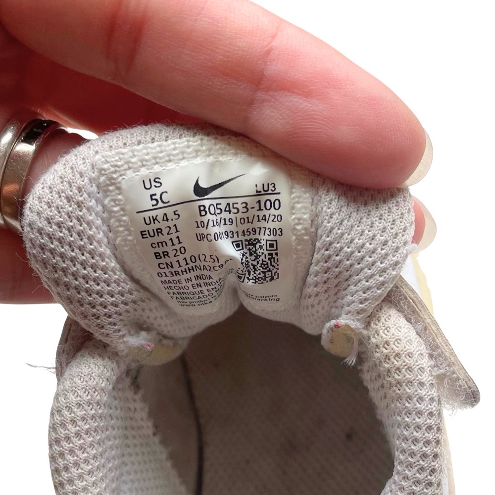 Nike Court Borough Low Recraft Toddler Sneakers Size 5 White | Kids Low-Top - Picture 6 of 6